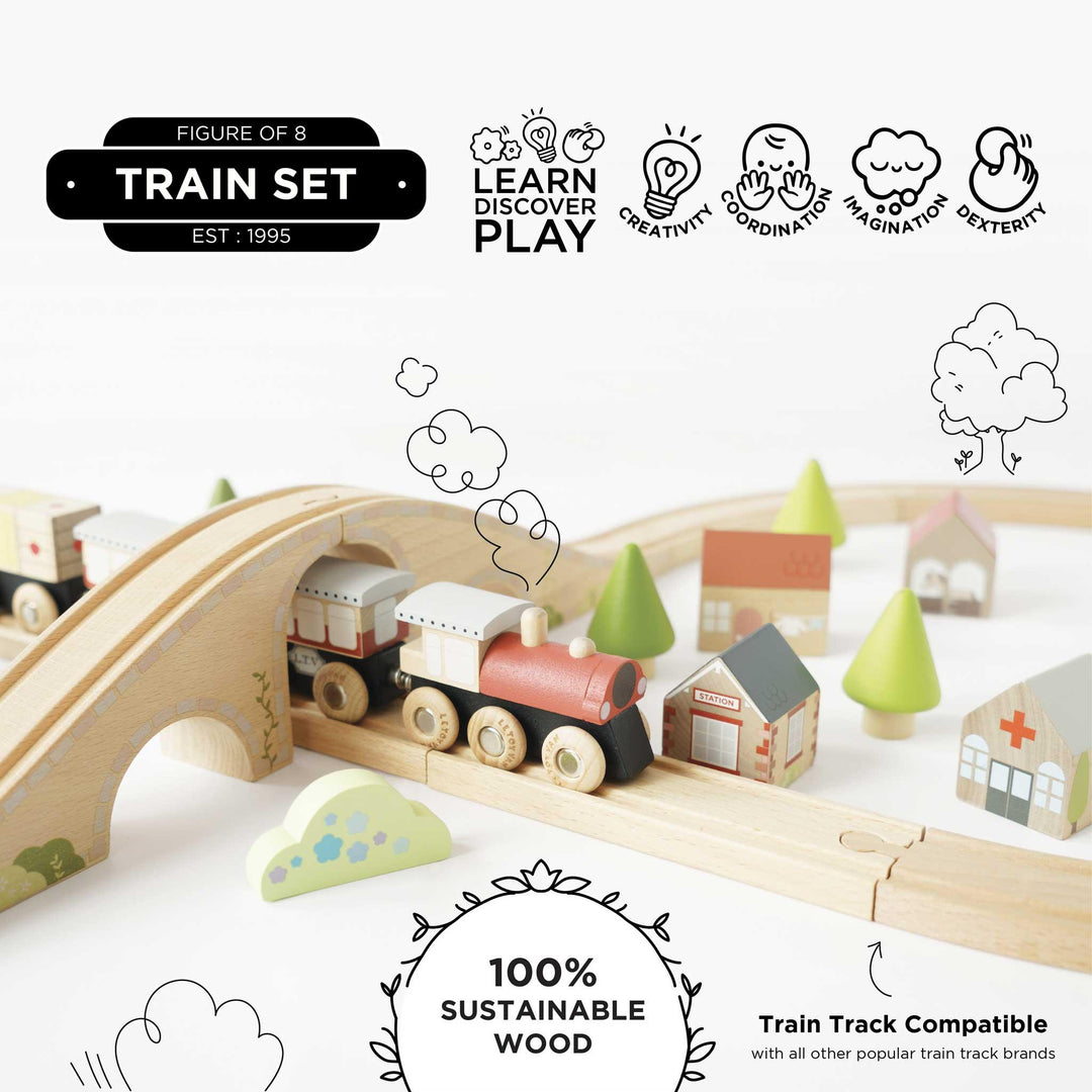 Le Toy Van Figure of 8 Train Set