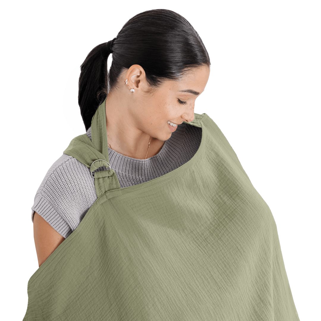 Muslin Nursing Cover Sage