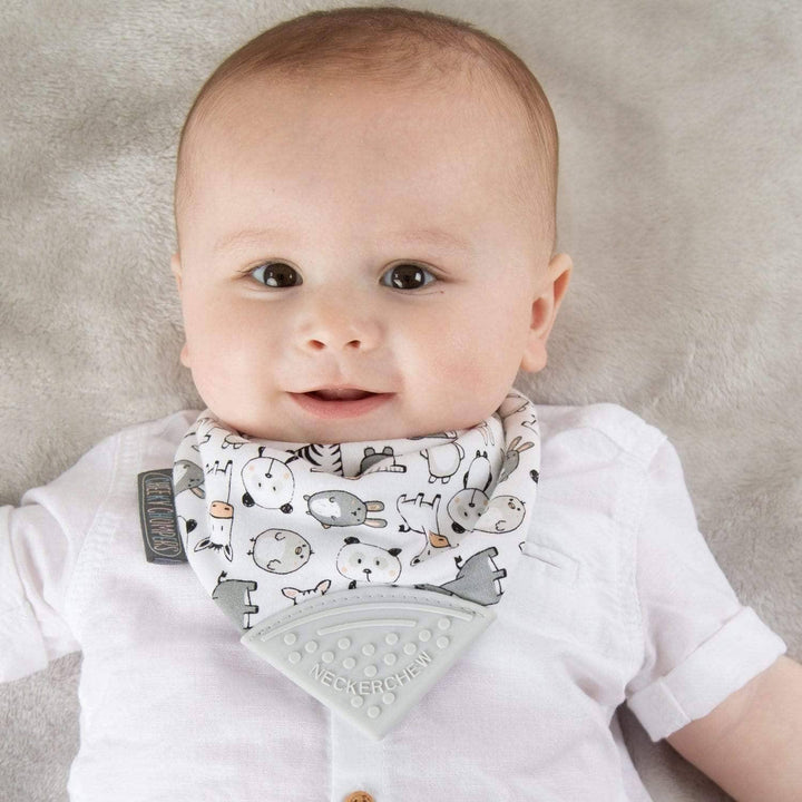 Neckerchew Teething Dribble Bib - Panda Pals