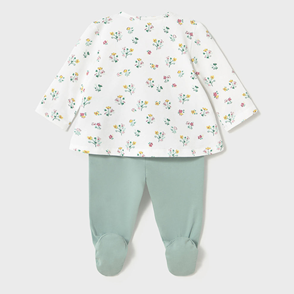 Mayoral Newborn Top and Leg Warmer - Jade