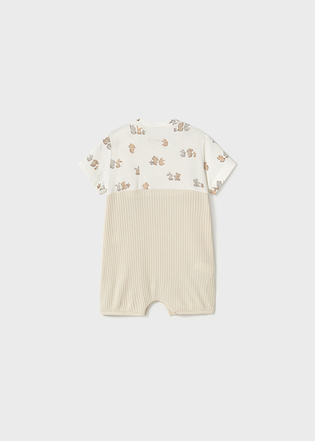 Mayoral Baby Teddy Short Romper Dungarees