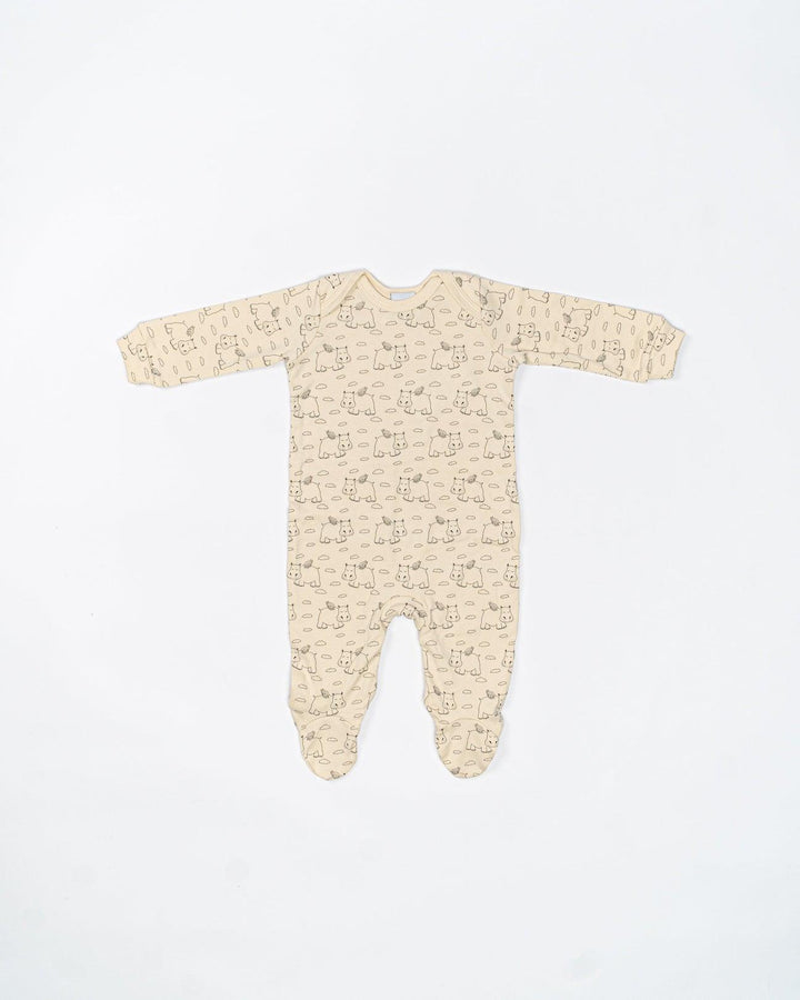 DMO Angel Hippo Baby Sleepsuit 0-3months