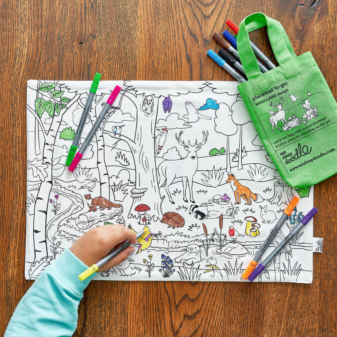 Woodland Colouring Placemat to Go