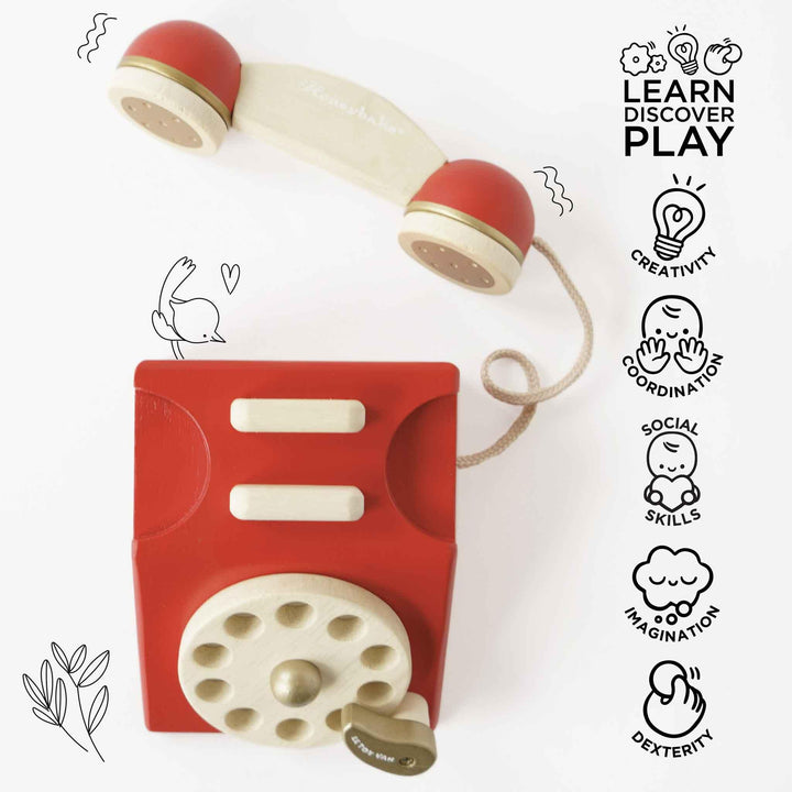 Le Toy Van Vintage Wooden Phone