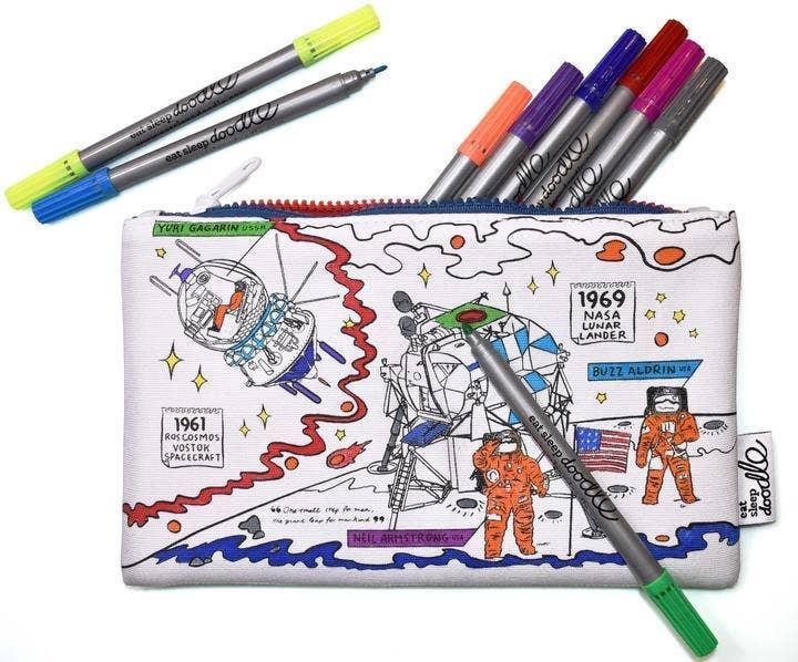 Space Explorer Colouring Pencil Case