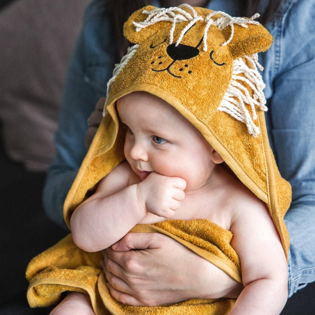 Lion Hooded Cotton Towel