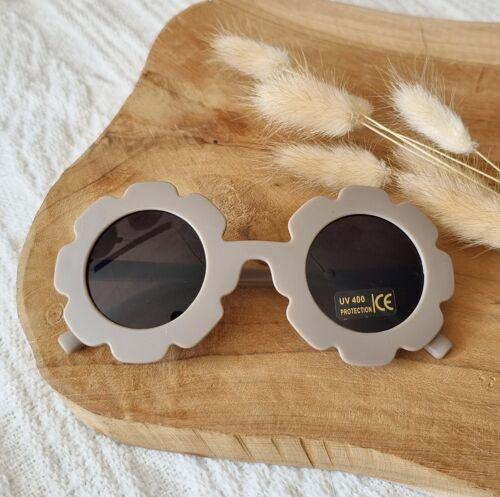 Kids Sunglasses Taupe Flower