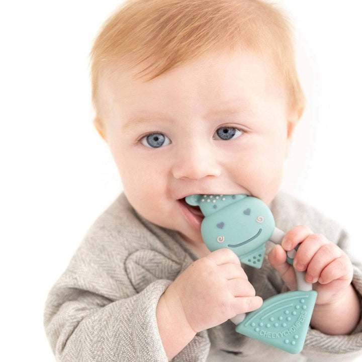 Textured Baby Animal Teether - Chewy the Hippo