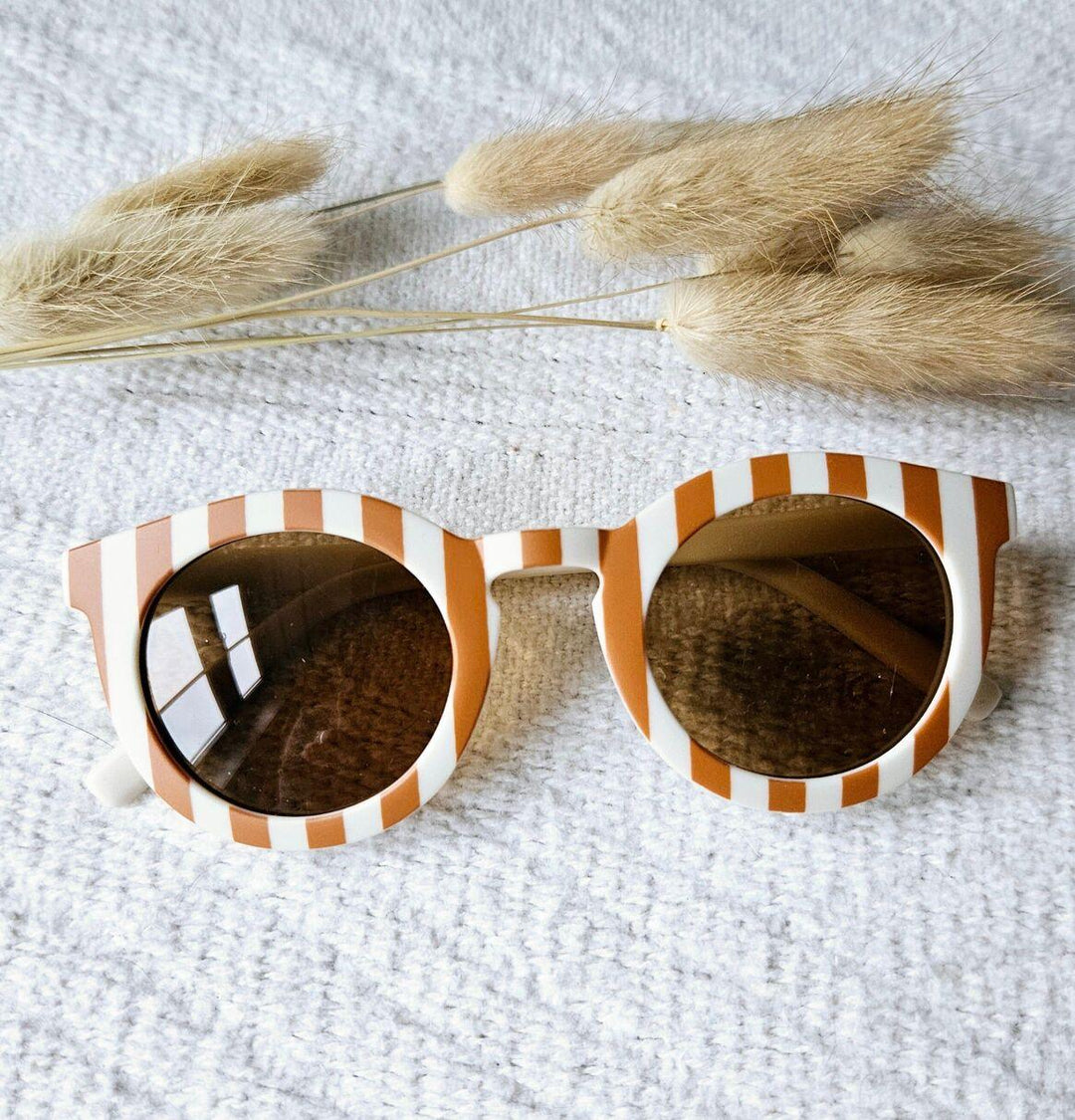 Kids Sunglasses Beige/Camel Stripes