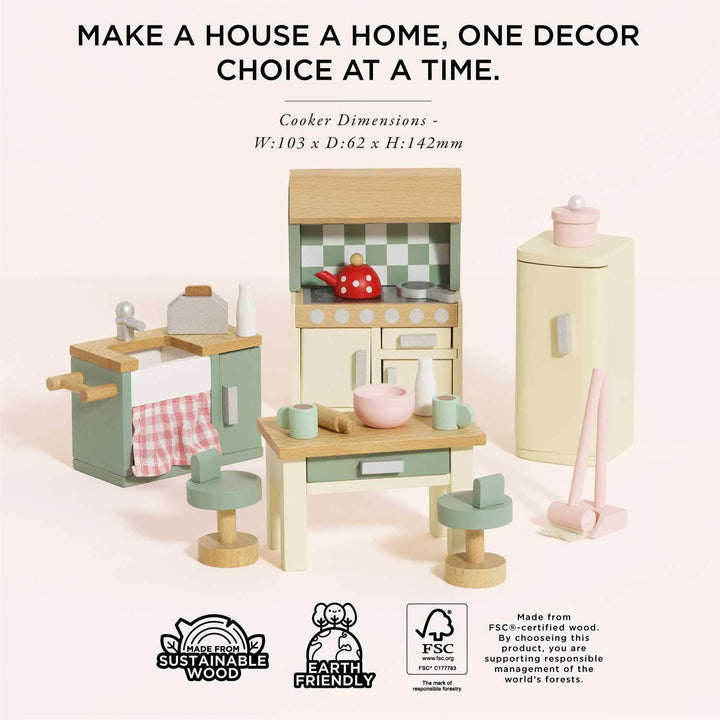 Le Toy Van Wooden Dolls House Kitchen Furniture