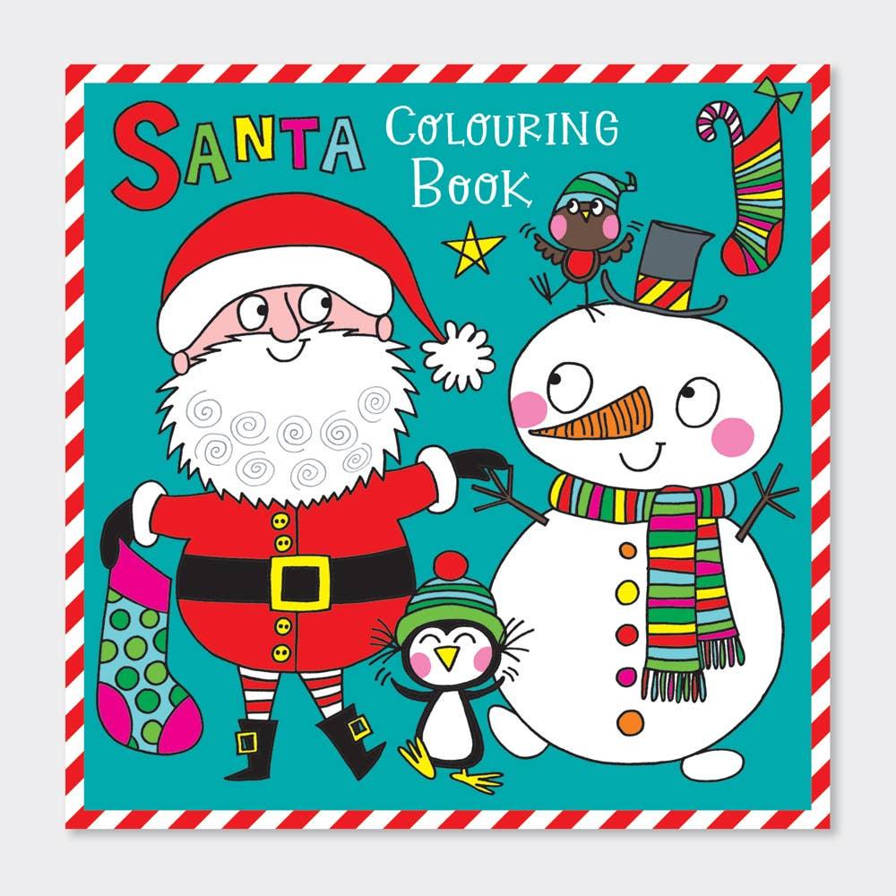 Children's Christmas Square Colouring Book - Santa & Snowman