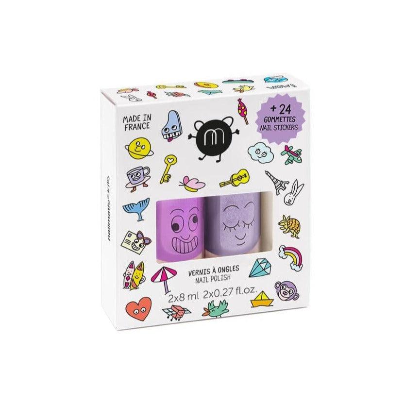 Nailmatic Wow 2 Pack Polish With Stickers