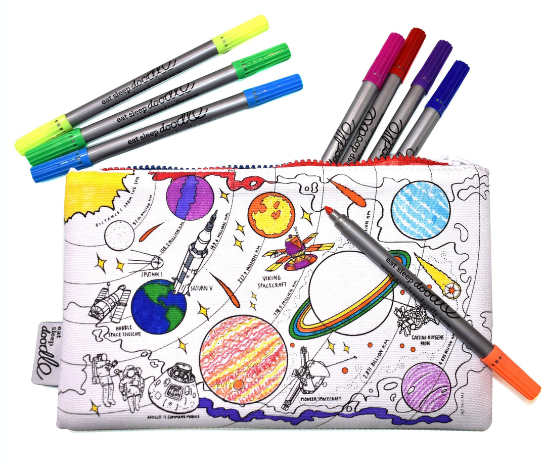 Space Explorer Colouring Pencil Case