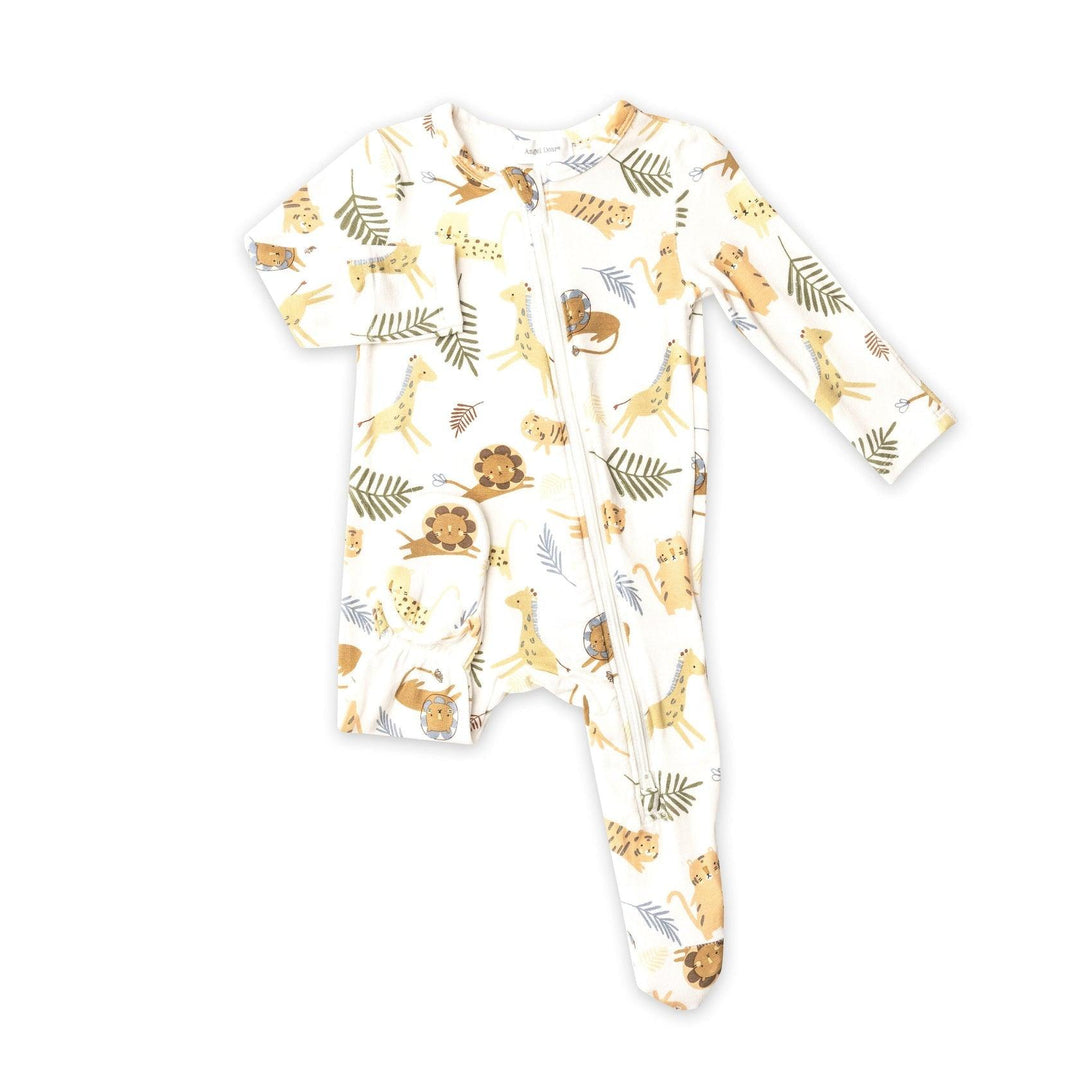 Bamboo Zip Babygrow- Animal Friends (6-9 months)