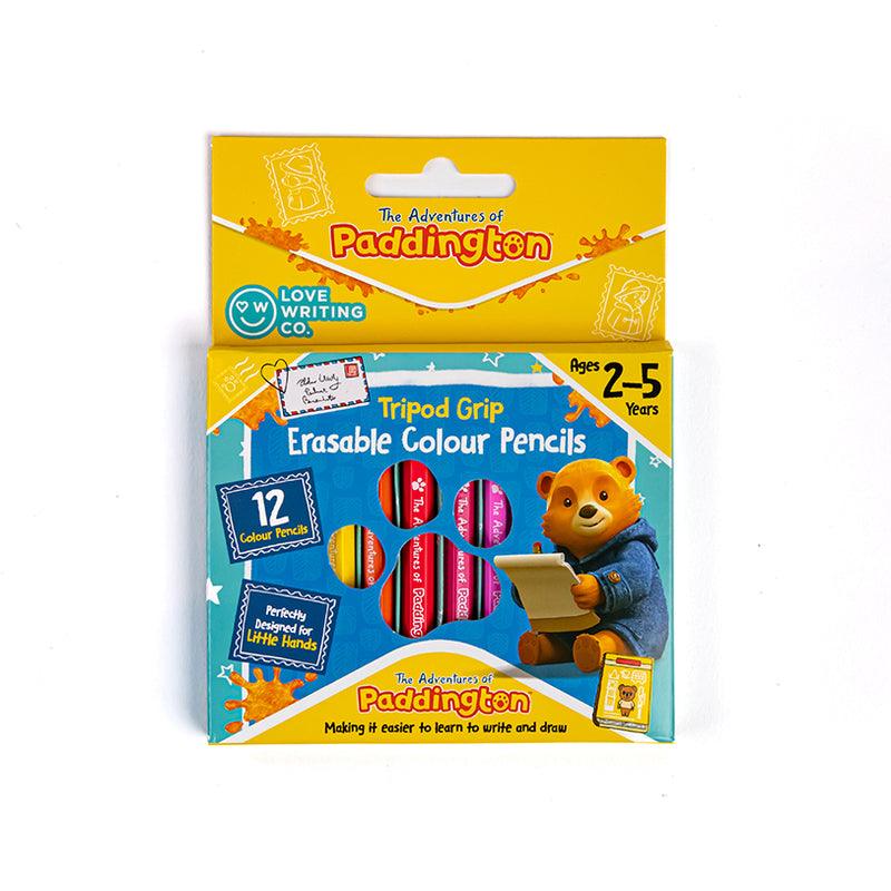 Paddington Erasable Tripod Grip Colouring Pencils 12 pk