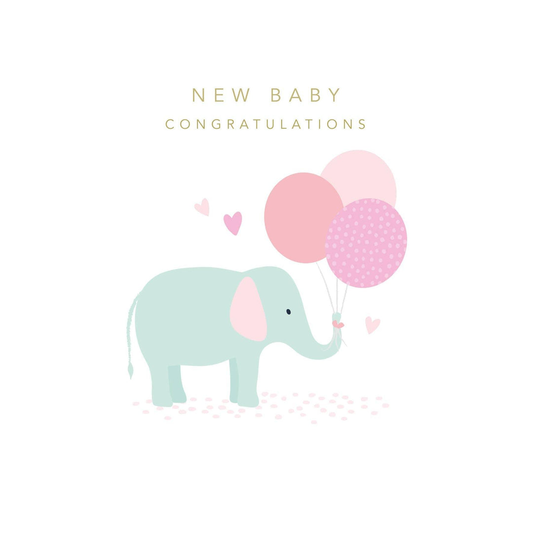 New Baby Cute Elephant Card