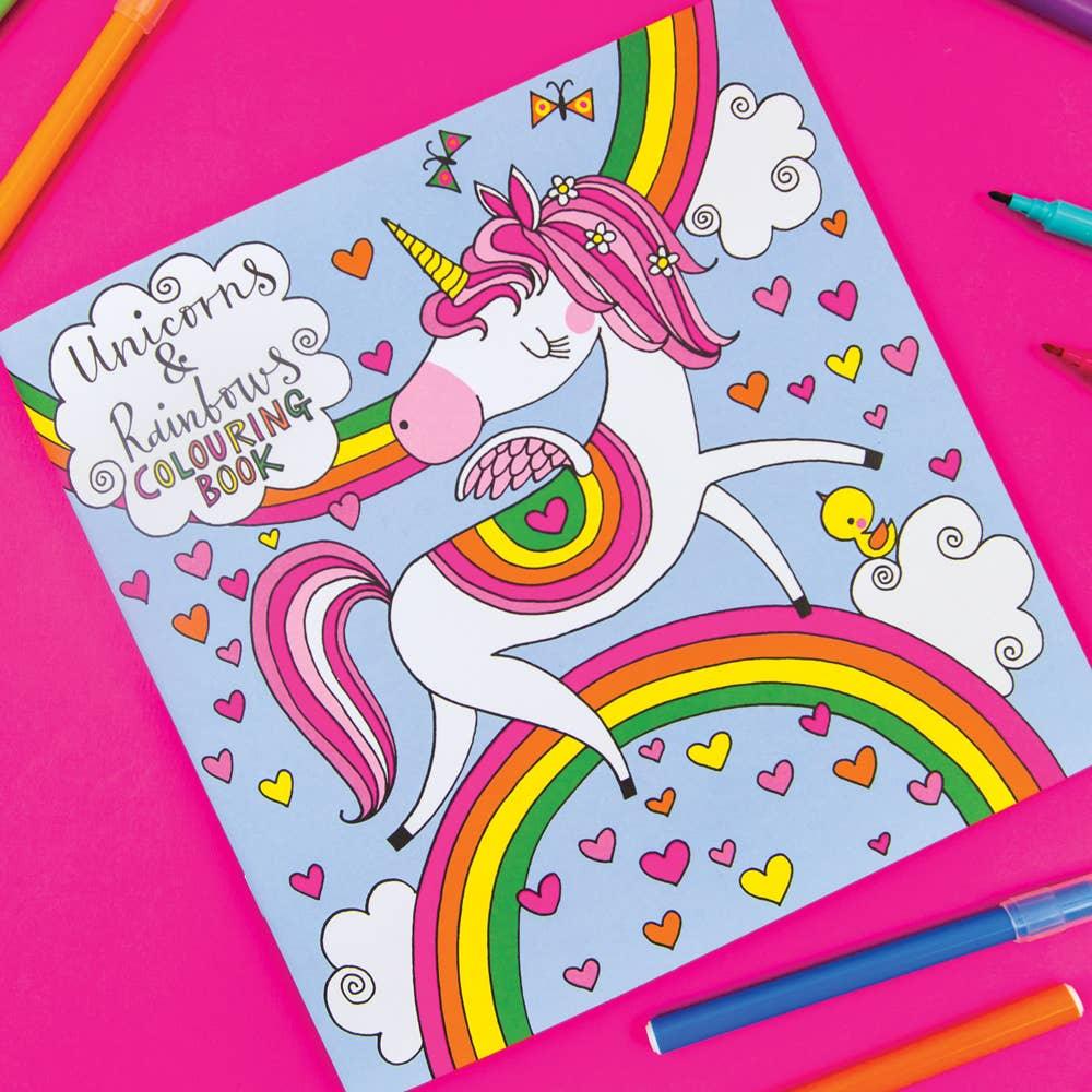 Children's Unicorns & Rainbows Colouring Book