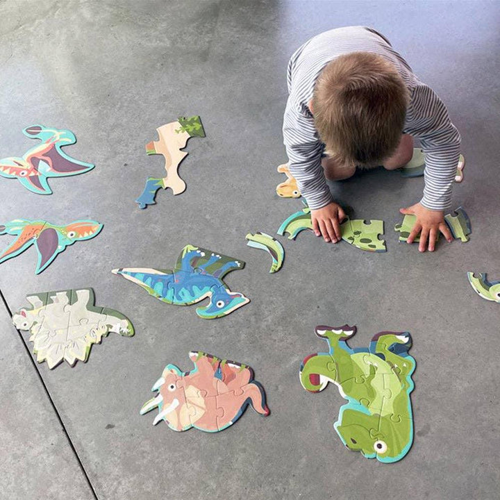 SCRATCH 2-in-1 Starter & Floor Puzzle: Dinosaurs