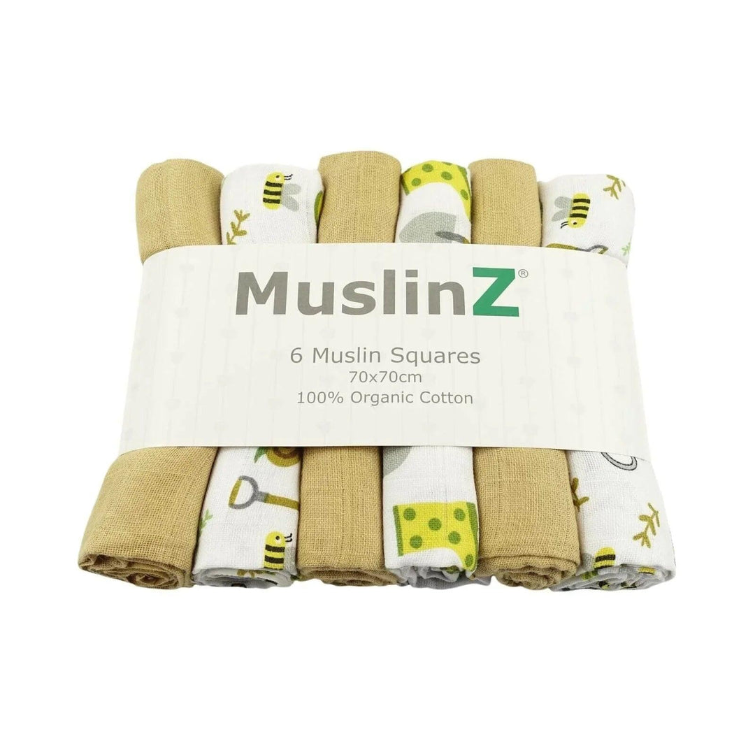 Muslinz 6pk Muslin Sqaures Gardening