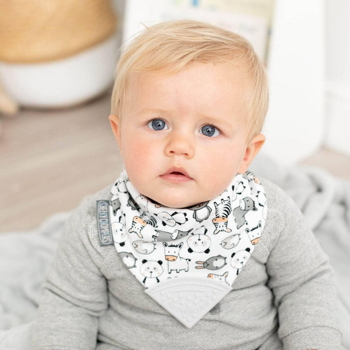 Neckerchew Teething Dribble Bib - Panda Pals