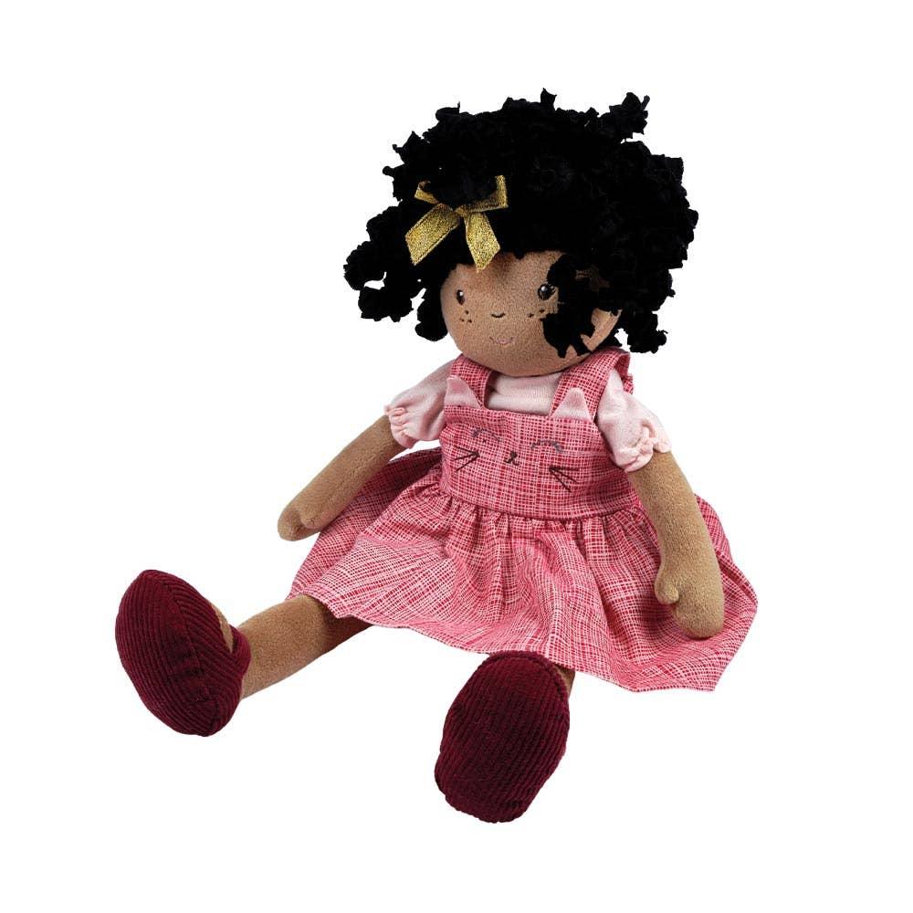 Madison Black Hair Doll with Printed Dress