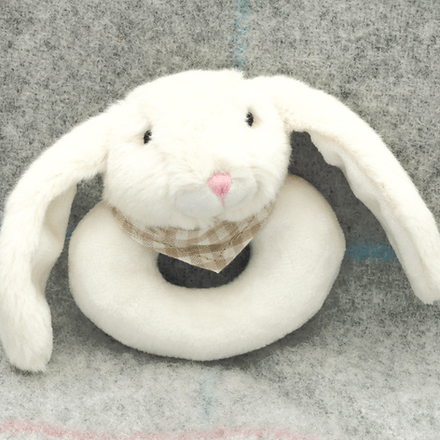 Cream Bunny Rattle