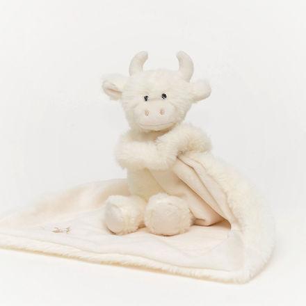 Highland Coo Toy Soother Cream