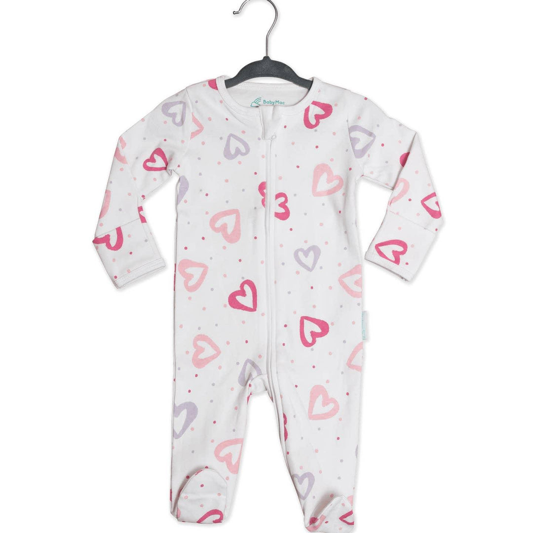 BabyMac BM Sleepsuit Hearts