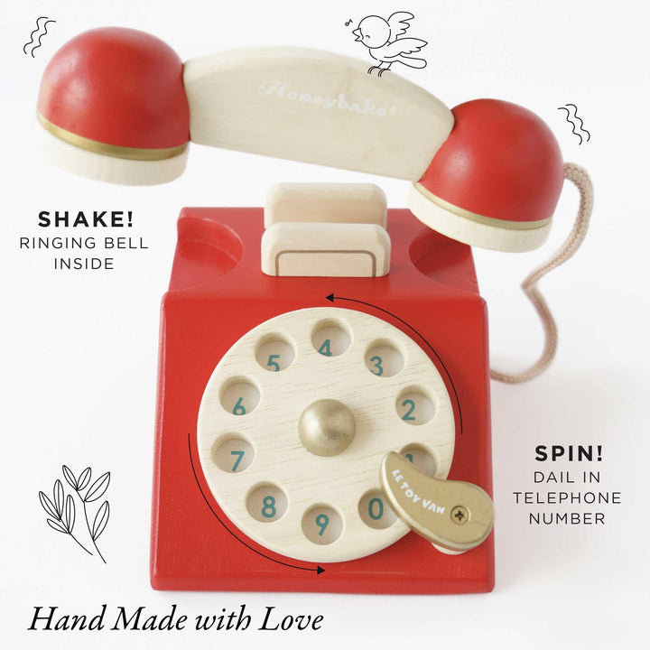 Le Toy Van Vintage Wooden Phone