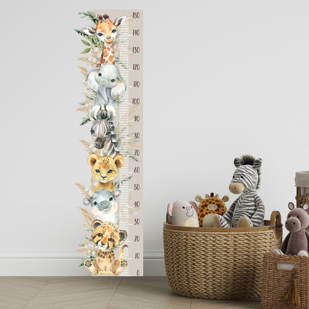 Live Vida Baby Safari Height Chart Wall Stickers