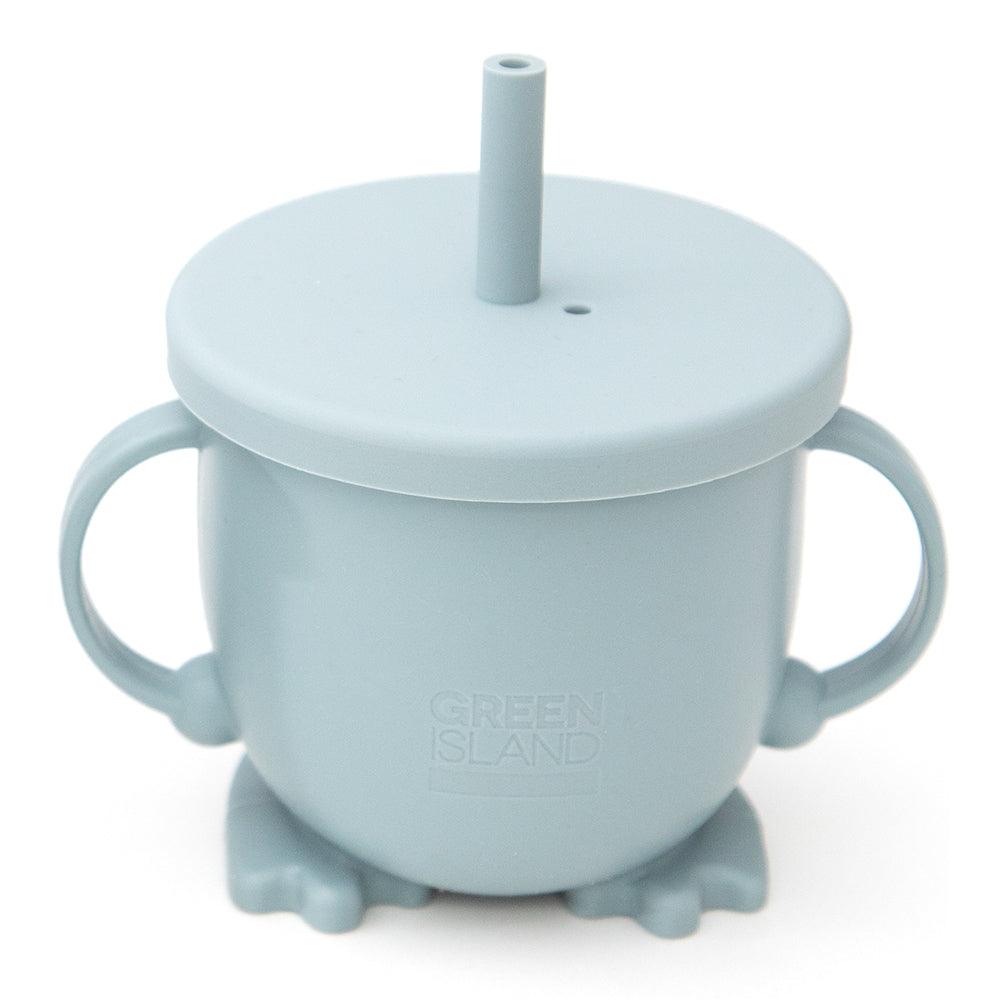 Green Island Baby Sippy Cup With Straw Blue