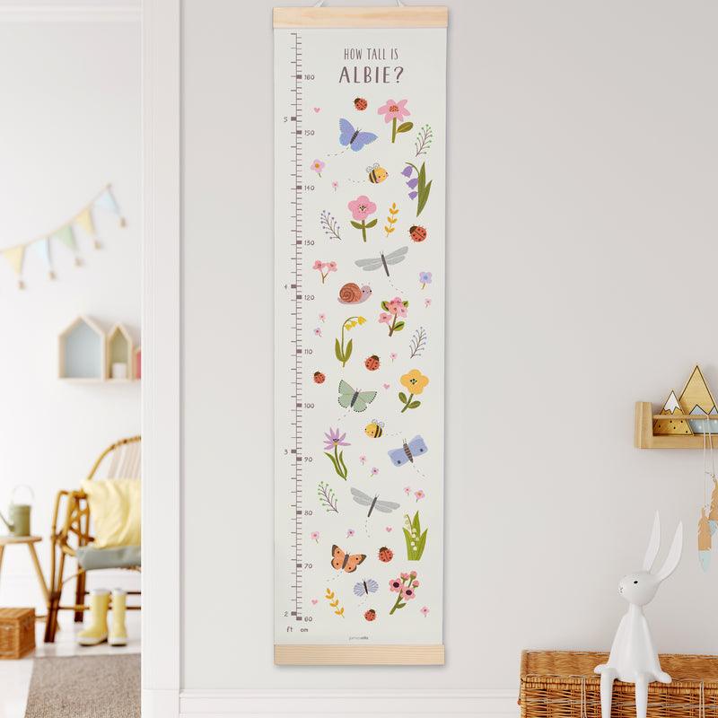 JE Height Chart Butterflies & Flowers