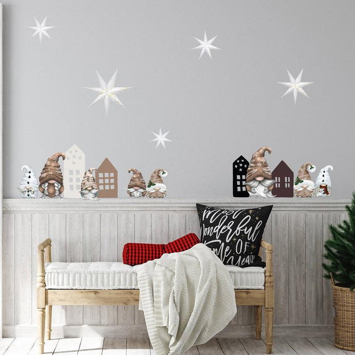 Live Vida Christmas Scandi Gonks Wall Stickers