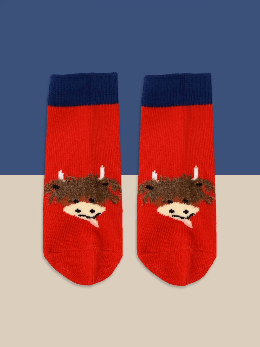 Hamish Highland Cow Socks (0-6 Months)