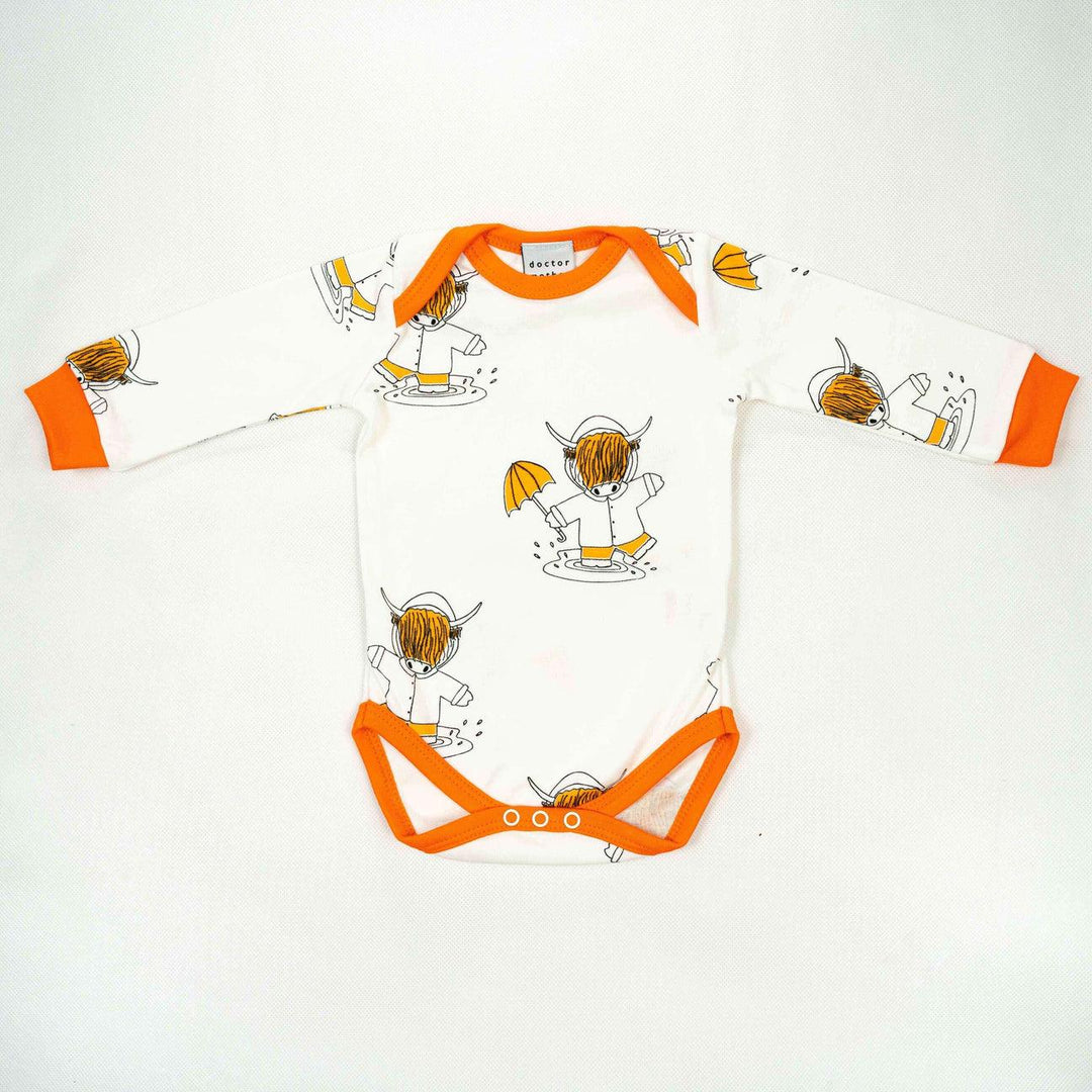 DMO 3-6 Months Highland Cow Baby Vest