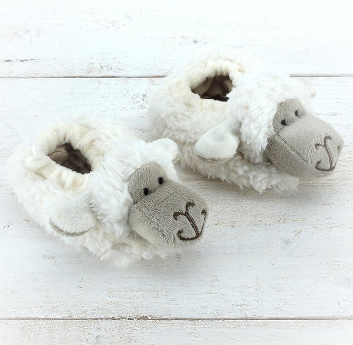 Sheep Slippers Cream 0-6m