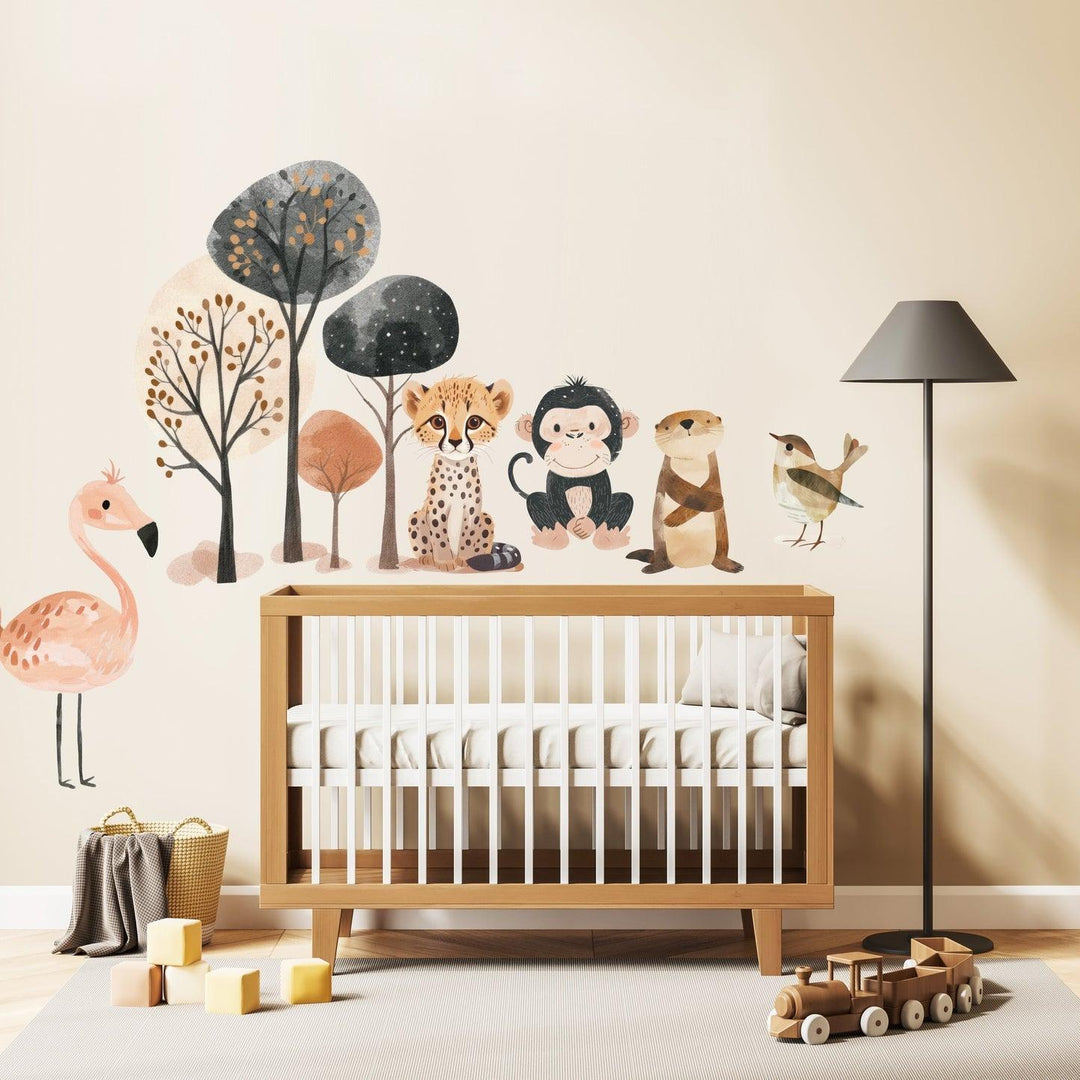 Live Vida Neutral Safari Wall Stickers