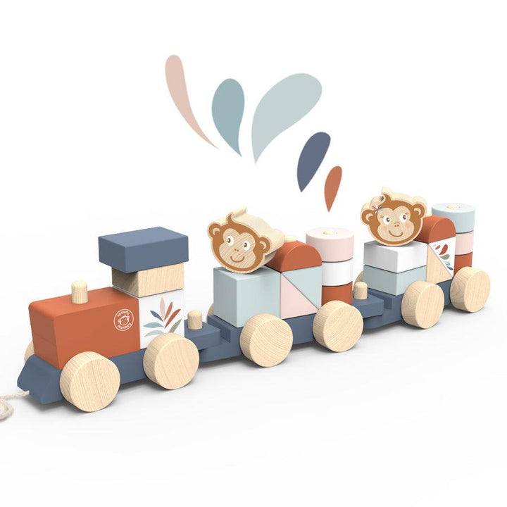 Wooden Train Stacker