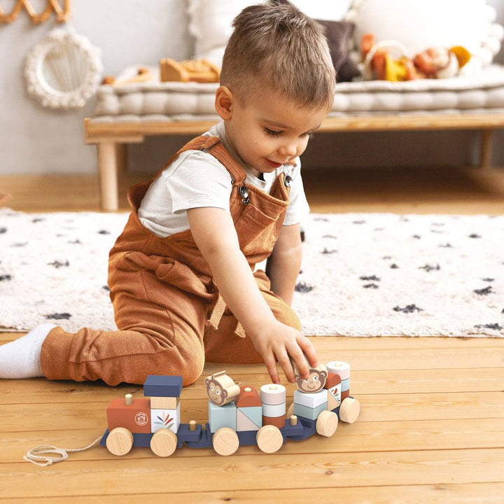 Wooden Train Stacker