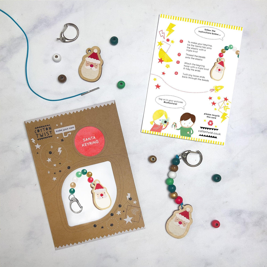 Cotton Twist Make Your Own Santa Keyring