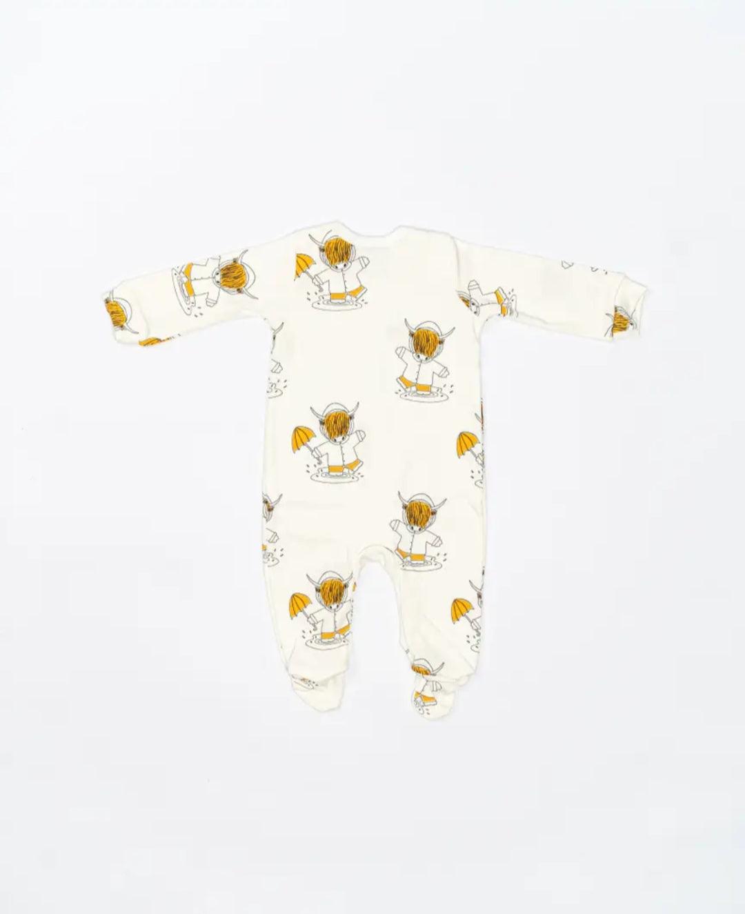 Doctor Mother Other Highland Cow Baby Sleepsuit