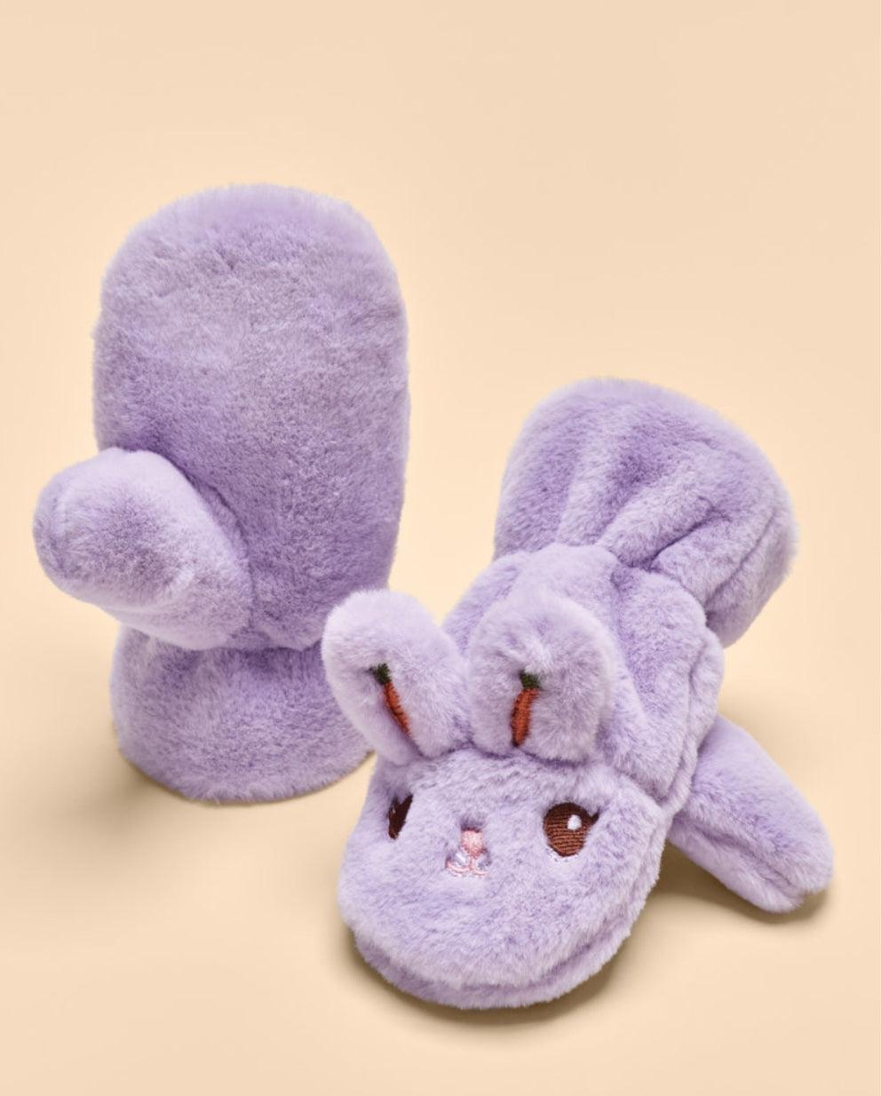 Powder Kids Bunny Mittens - Lilac