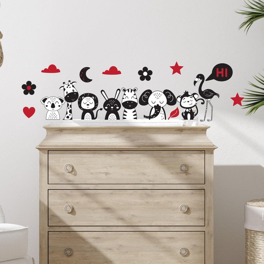 Live Vida Safari Sensory Textile Wall Stickers