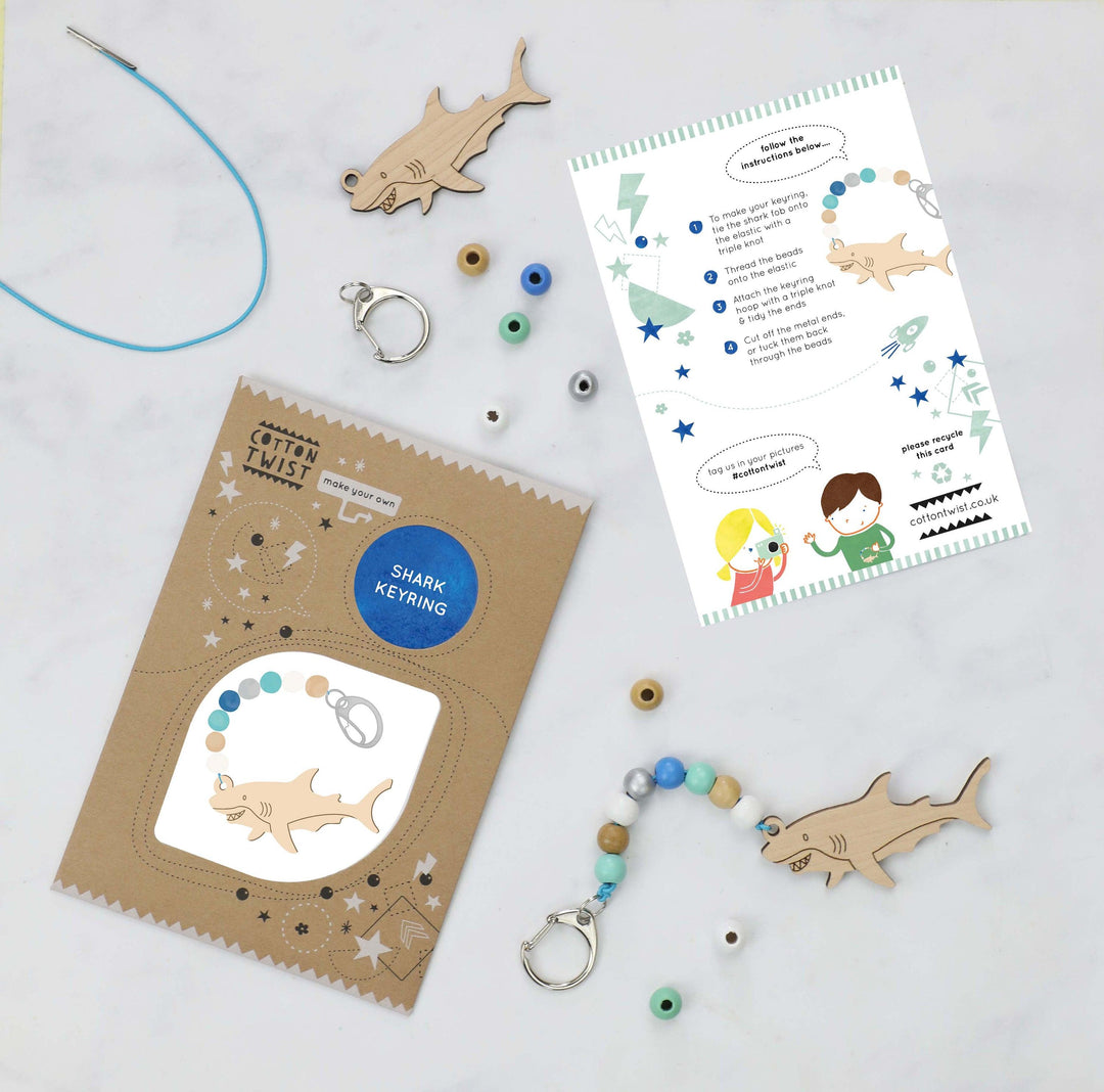 Cotton Twist Make Your Own Shark Keyring