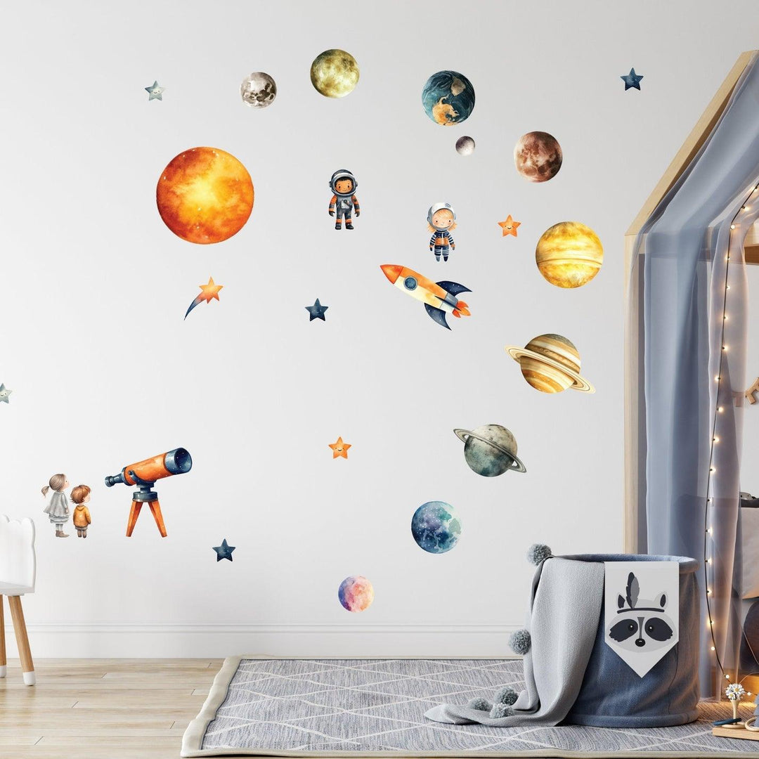 Live Vida Our Solar System Wall Stickers