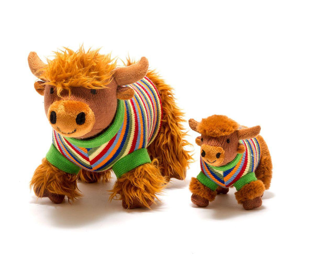 Highland Cow Rattle Stripe Jumper