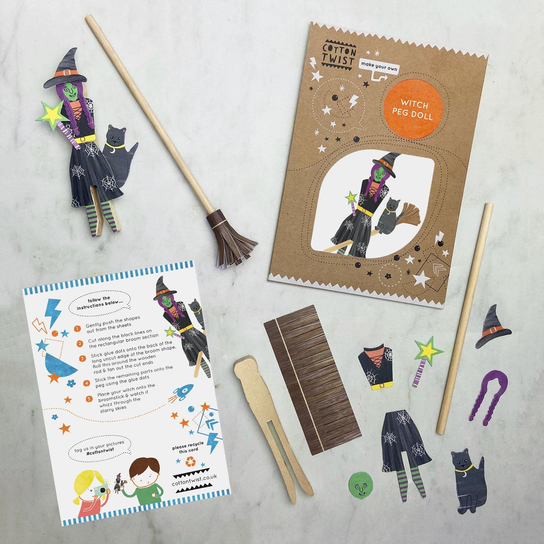 Cotton Twist Make Your Own Witch Peg Doll