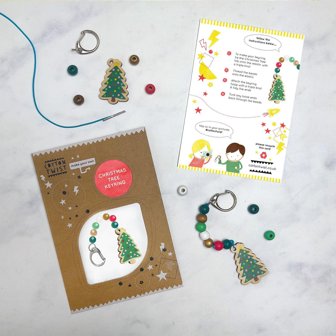 Cotton Twist Make Your Own Christmas Tree Keyring