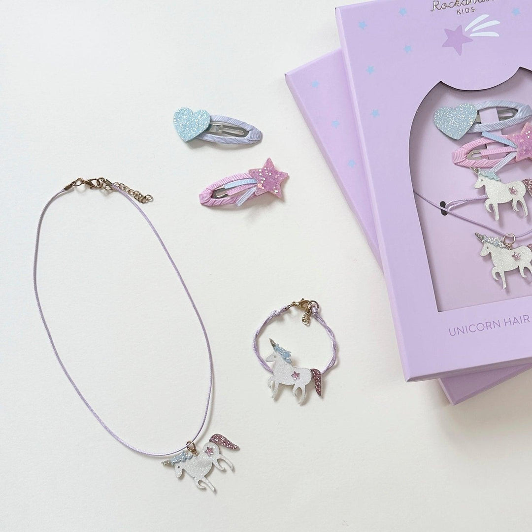 RH Unicorn Hair And Jewellery Set