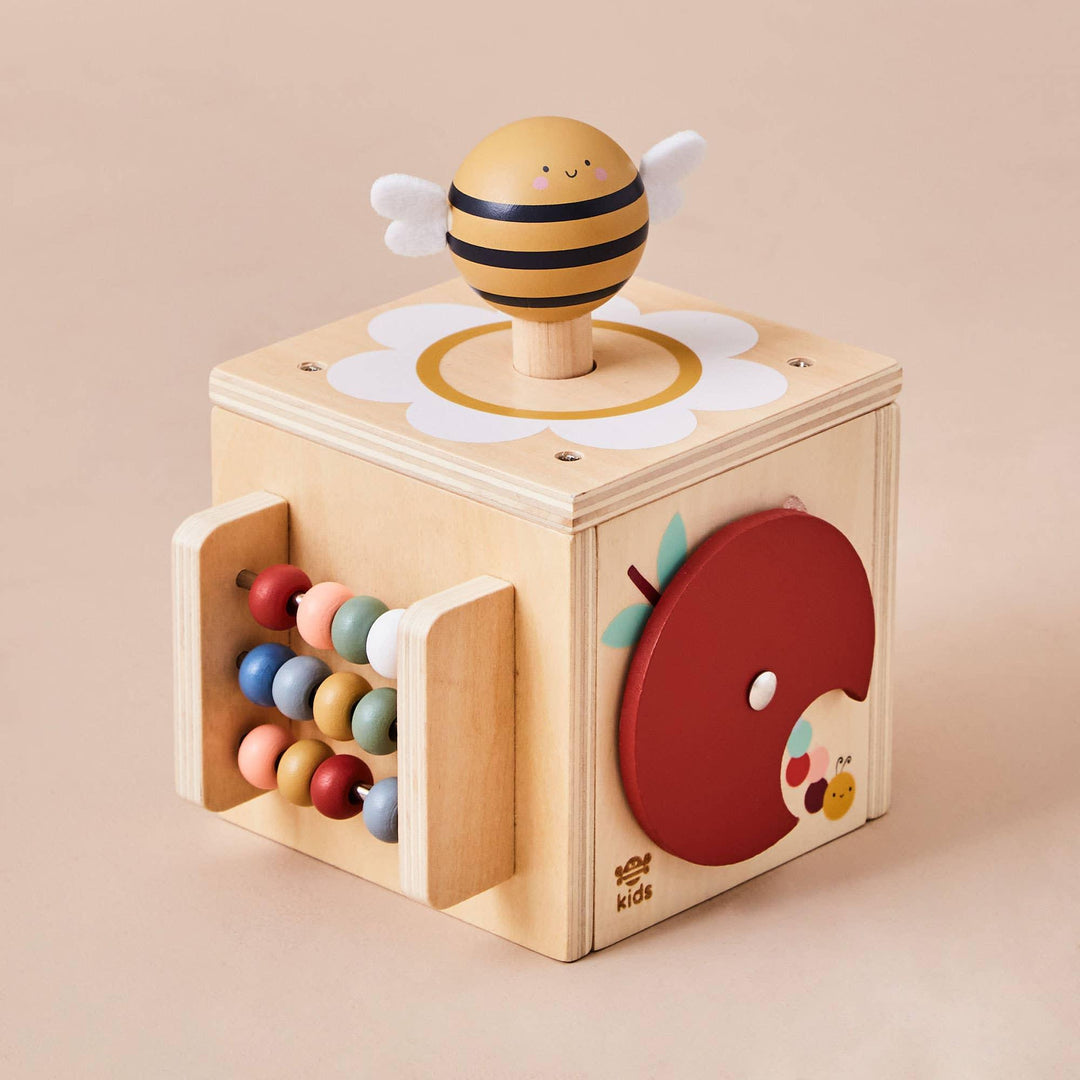 Just Bee Kids Wooden Mini Activity Cube